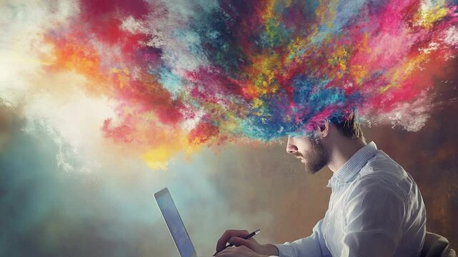 Creative Inspiration Unleashed: Conceptual Visualization of an Artist's Imaginative Process