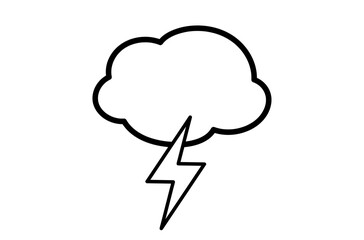 雷マークのアイコン