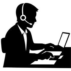 vector of computer operator.