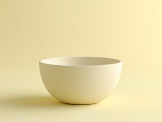 Empty Beige Bowl