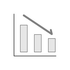 Graph down　グラフ　ダウン