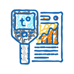 thermal audit energy icon doodle illustration