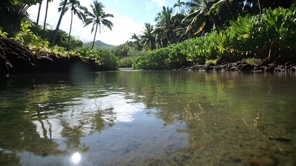 A Peaceful Tropical Lagoon Surrounded By Lush Jungle C B525d5ea 9d52 43b6 A89b B1f611bf2bee 3