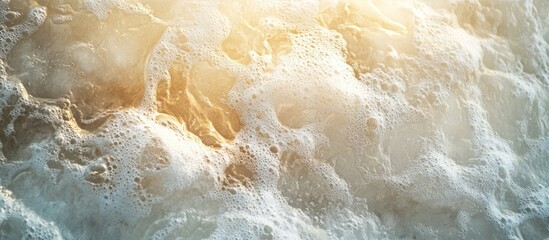 Obraz premium Foamy Water Texture with Sunlight