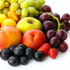 Assortment of colorful fresh fruits