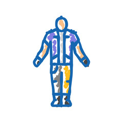 street punk subculture style icon doodle illustration