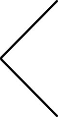 Back  Arrow Line In Outline Icon