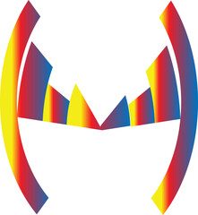 Design for Logo Icon T-shirt M letter