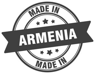 Fototapeta premium Made in Armenia round sign. Made in Armenia stamp.