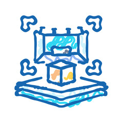 keycard virtual conference icon doodle illustration
