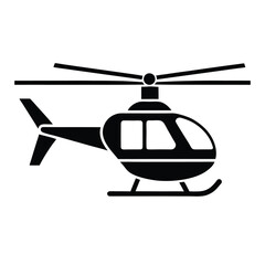 Helicopter Icon Vector Illustration ? Cartoon, Clipart, and Line Art Design  2.eps