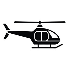 Helicopter Icon Vector Illustration ? Cartoon, Clipart, and Line Art Design  4.eps