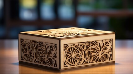 cardboard laser cut box