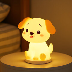 Cartoon Dog Lamp Cheerful Night Light