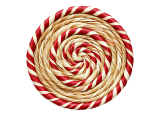 red striped straw