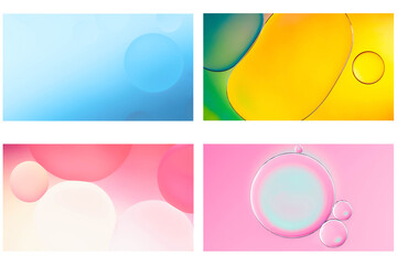 A playful bubble collection in candy tones of sky blue, lemon zest, and cotton candy pink—perfect for dreamy, vibrant aesthetics