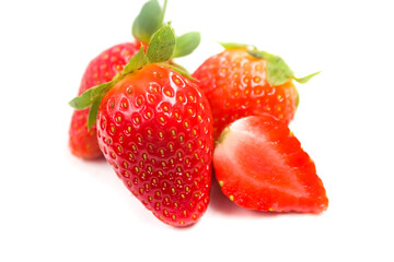 strawberry isolated on white background