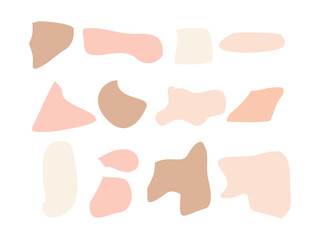 Liquid organic blob curve shape symbol icon design vector isolated transparent background