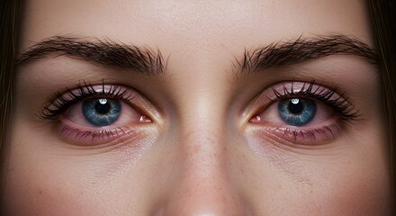 Fototapeta premium Woman's Eyes with Redness Close Up