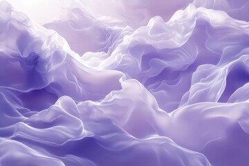 Obraz premium Abstract design of flowing, soft fabrics in lavender hues.