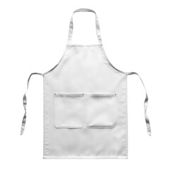 Blank white apron against dark backdrop evokes culinary readiness and potential