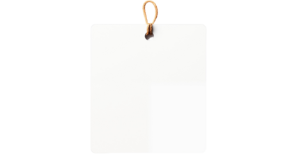 Blank White Tag for Custom Labeling, Minimalist Paper Tag with String, Versatile Blank Tag for Product Packaging