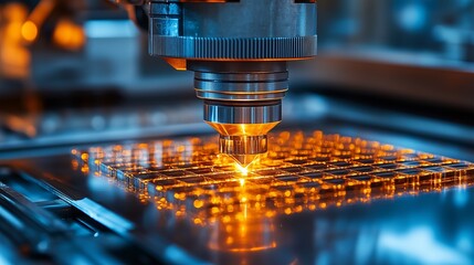 Gas encapsulation using laser welding of a glass wafer with an array of checkerboard patterns.