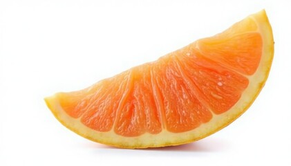 Single, vibrant flap isolated on pure white background , wood, pink, orange