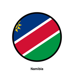Fototapeta premium Namibia flag vector