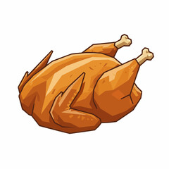Roasted Chicken Illustration
