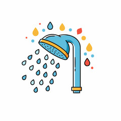 Showerhead with Water Drops