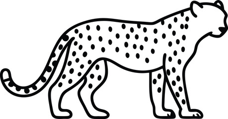 leopard vinyl ready vector illustration