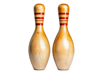 Two bowling ball pins