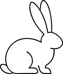 Cute bunny illustration, adorable animal decoration