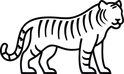 Tiger outline icon