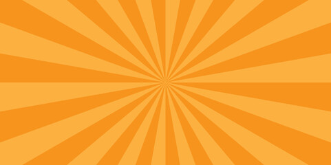 Fototapeta premium Abstract Sunburst beam light vintage shine and graphic summer explosion pattern. orange bright sunrise isolated glow striped texture background. 