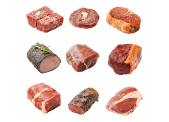 Verschiedene Sorten Fleisch