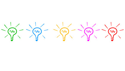 icona, lampadina, idea, creatività,