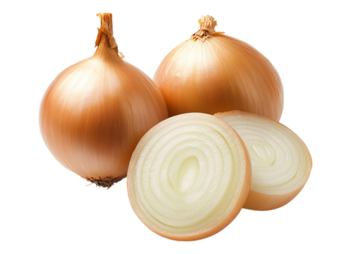 Whole sliced onions