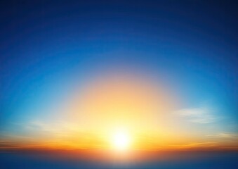 Obraz premium Sunrise or sunset over a vast expanse of clouds, vibrant colors in the sky