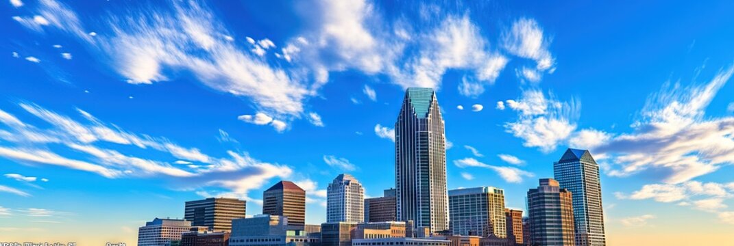 2d animation Louisville Kentucky downtown skyline -