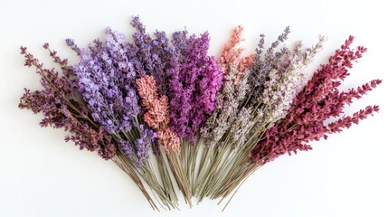 Fototapeta premium Colorful dried lavender bunches