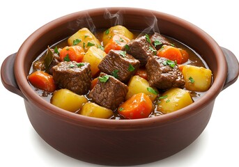 Delicious Beef Stew Recipe Hot Homemade Food Dinner Potatoes Carrots Meal Meat Dish Warm Brown Tasty