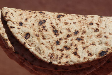 Traditional Moroccan Amazigh Bread called Tafarnout Bread or Tafournout Bread
