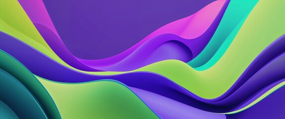 Fototapeta premium Colorful neon violet and neon green color abstract background