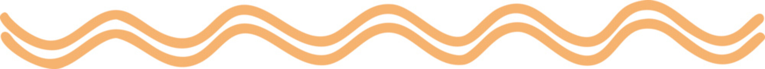 강조, 선, 밑줄,물결, 패턴, 주황, 심플, 장식, 물결 패턴, 도안, 결