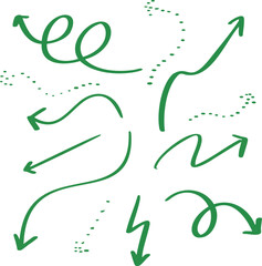 화살표, 그린, 유동적, 패턴, 그래픽, 다양한 화살표, 기호, 벡터, 도안