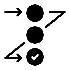 planning glyph icon