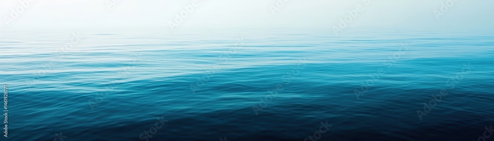 Poster abstract ocean surface with shades of blue and white creating a tranquil seascape background