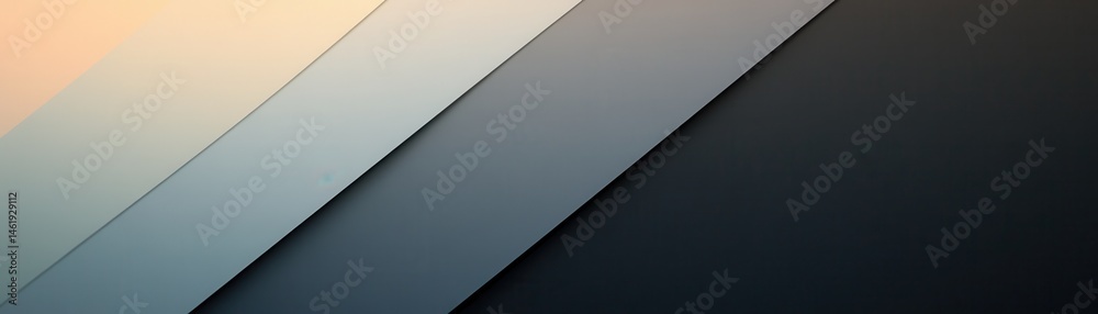 Fototapete Abstract Paper Layers Background With Gradient Colors From Peach to Dark Gray Smoothly Transitioning For Modern Texture and Design